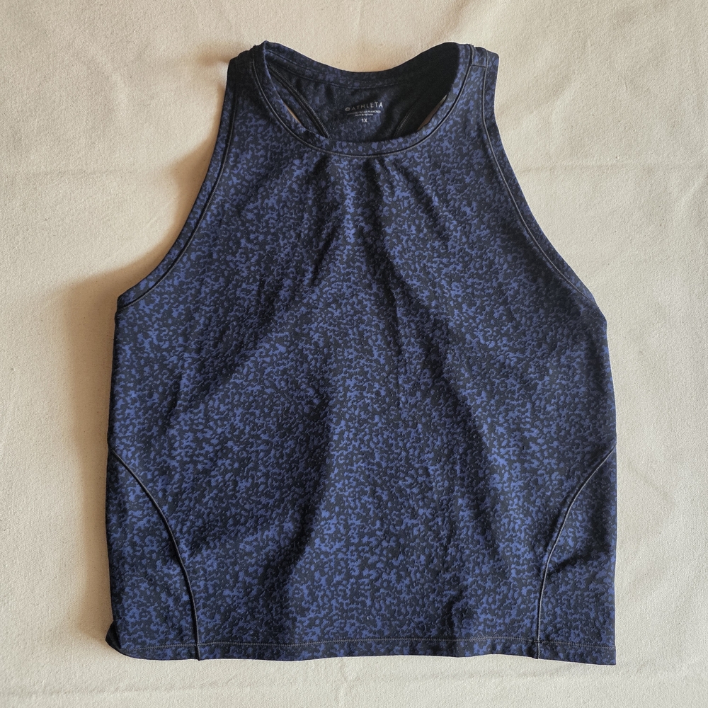 Athleta Compression Workout Tank Top 1X Pilates Yoga Athleisure